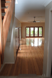 View of an Empty Modern Home Living Room